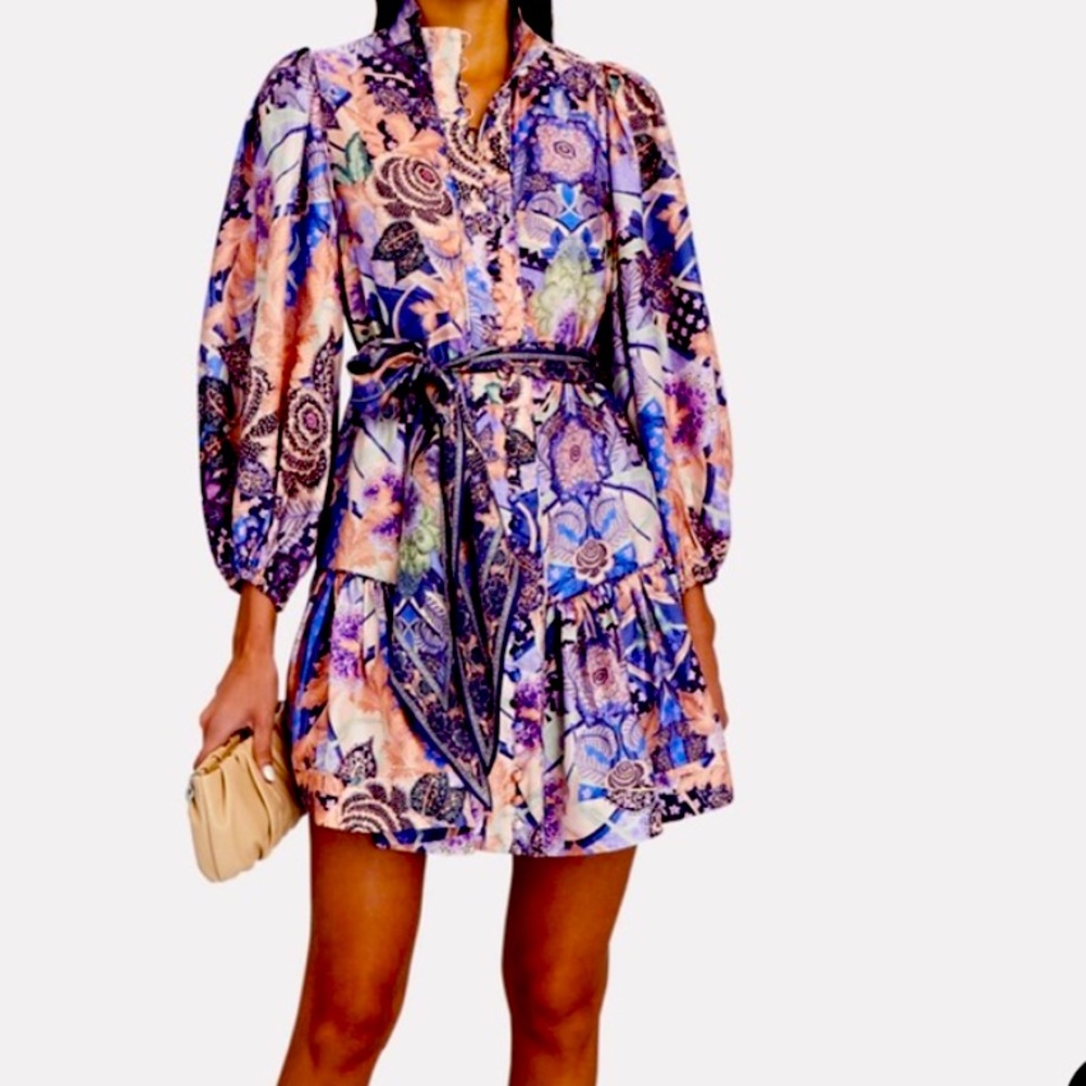 Zimmermann Celestial button front dress